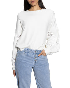 Rose Embroidery Sweatshirt