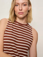 Load image into Gallery viewer, Clay Stripe Campari Tank
