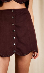 Load image into Gallery viewer, Caterina Studded Mini Skirt
