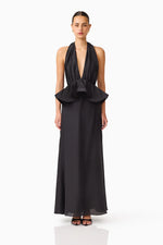 Load image into Gallery viewer, Fiorina Halter Neck Peplum Gown
