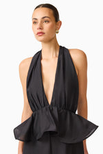 Load image into Gallery viewer, Fiorina Halter Neck Peplum Gown
