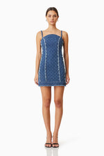 Load image into Gallery viewer, Cora Denim Mini Dress
