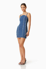 Load image into Gallery viewer, Cora Denim Mini Dress
