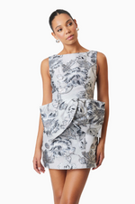 Load image into Gallery viewer, Silver Blossom Mini Dress
