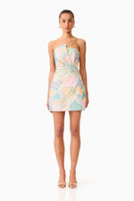 Load image into Gallery viewer, Taliah Asymmetrical Mini Dress
