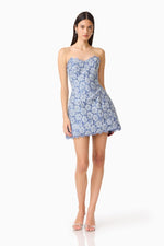 Load image into Gallery viewer, Steelblue Clarisse Mini Dress
