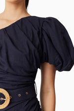 Load image into Gallery viewer, Kara Asymmetrical Mini Dress
