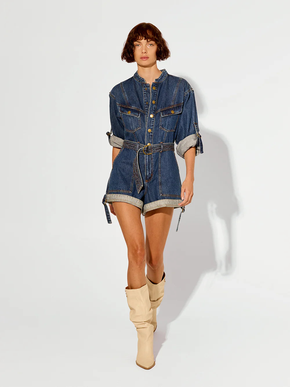 Elena Denim Playsuit