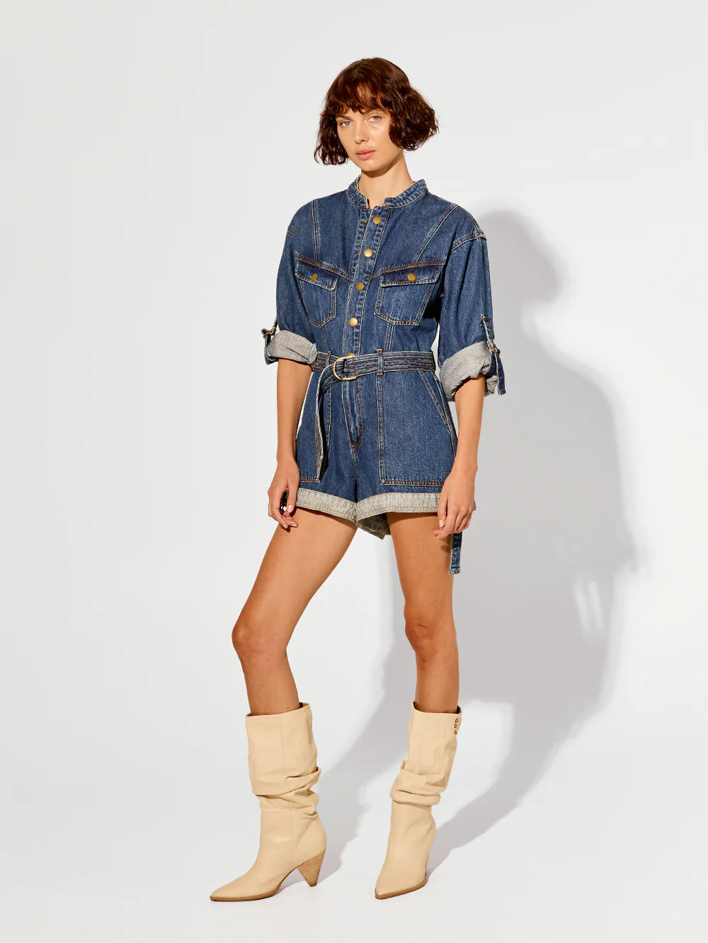 Elena Denim Playsuit