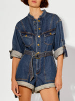 Load image into Gallery viewer, Elena Denim Playsuit
