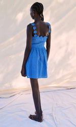 Load image into Gallery viewer, Fara Daisy Cut Mini Dress
