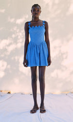 Load image into Gallery viewer, Fara Daisy Cut Mini Dress
