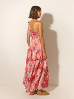 Load image into Gallery viewer, Freya Pink Floral Maxi Dress
