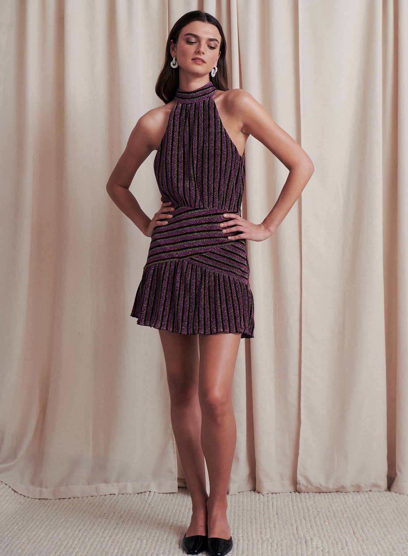 Lark Metallic Mini Dress