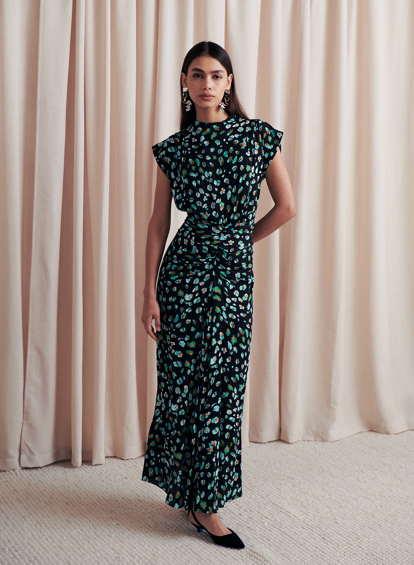 Al Leopard Midi Dress