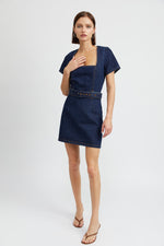 Load image into Gallery viewer, June Denim Mini Dress

