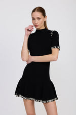 Load image into Gallery viewer, Romilla Stitch Mini Dress
