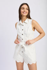 Load image into Gallery viewer, Isabella White Romper
