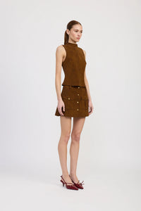 Eloise Brown Top