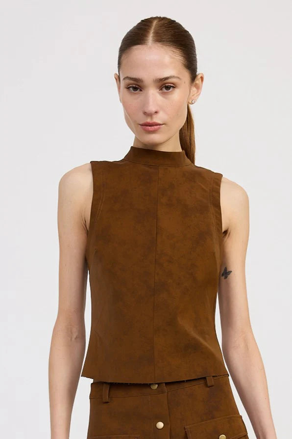 Eloise Brown Top
