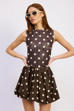 Load image into Gallery viewer, Lainey Mixed Media Mini Dress
