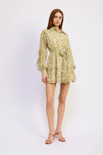 Load image into Gallery viewer, Skylar Chartreuse Mini Dress
