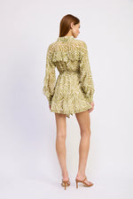 Load image into Gallery viewer, Skylar Chartreuse Mini Dress
