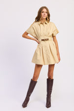 Load image into Gallery viewer, Cecilla Mini Shirt Dress

