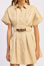Load image into Gallery viewer, Cecilla Mini Shirt Dress
