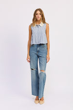 Load image into Gallery viewer, Sky Navy Clara Top
