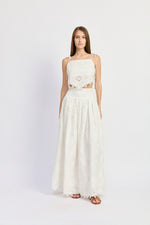 Load image into Gallery viewer, Analise White Maxi Skirt
