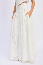 Load image into Gallery viewer, Analise White Maxi Skirt
