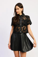 Load image into Gallery viewer, Lasercut Aileen Lace Top
