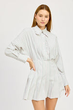 Load image into Gallery viewer, Haisley Stripe Mini Dress
