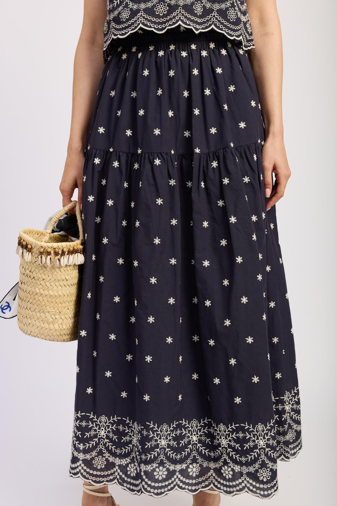 Nara Elastic Waist Maxi Skirt
