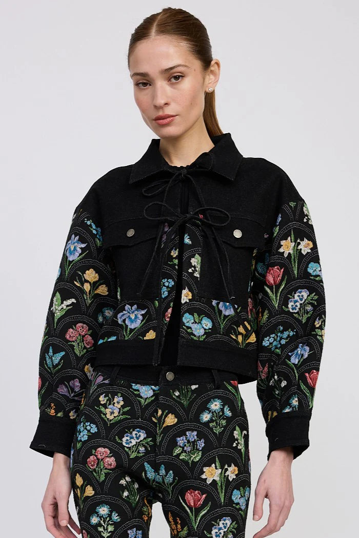 Daphne Black Multi Jacket