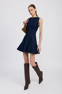 Seraphina Indigo Mini Dress