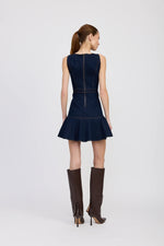 Load image into Gallery viewer, Seraphina Indigo Mini Dress
