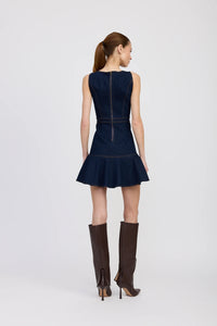 Seraphina Indigo Mini Dress
