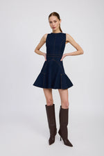 Load image into Gallery viewer, Seraphina Indigo Mini Dress
