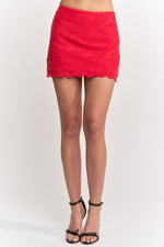 Load image into Gallery viewer, Skye Lace Mini Skirt
