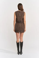 Load image into Gallery viewer, Pauline Brown Crop Top
