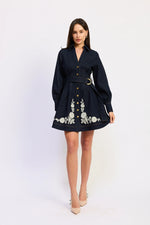Load image into Gallery viewer, Carol Indigo Mini Dress
