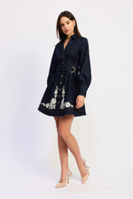 Load image into Gallery viewer, Carol Indigo Mini Dress
