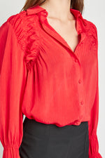 Load image into Gallery viewer, Dahlia Red Blouse
