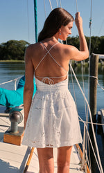 Load image into Gallery viewer, Kelly Eyelet Mini Dress
