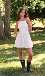 Load image into Gallery viewer, Kelly Eyelet Mini Dress
