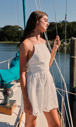 Load image into Gallery viewer, Kelly Eyelet Mini Dress
