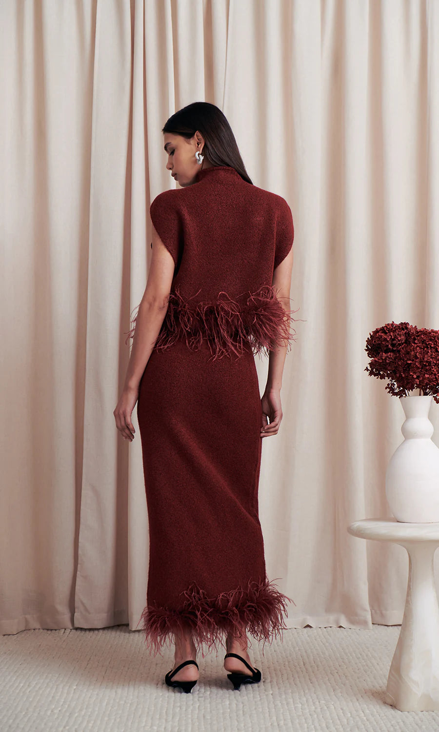 Kelsei Feather Knit Top