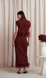 Load image into Gallery viewer, Kelsei Feather Knit Top
